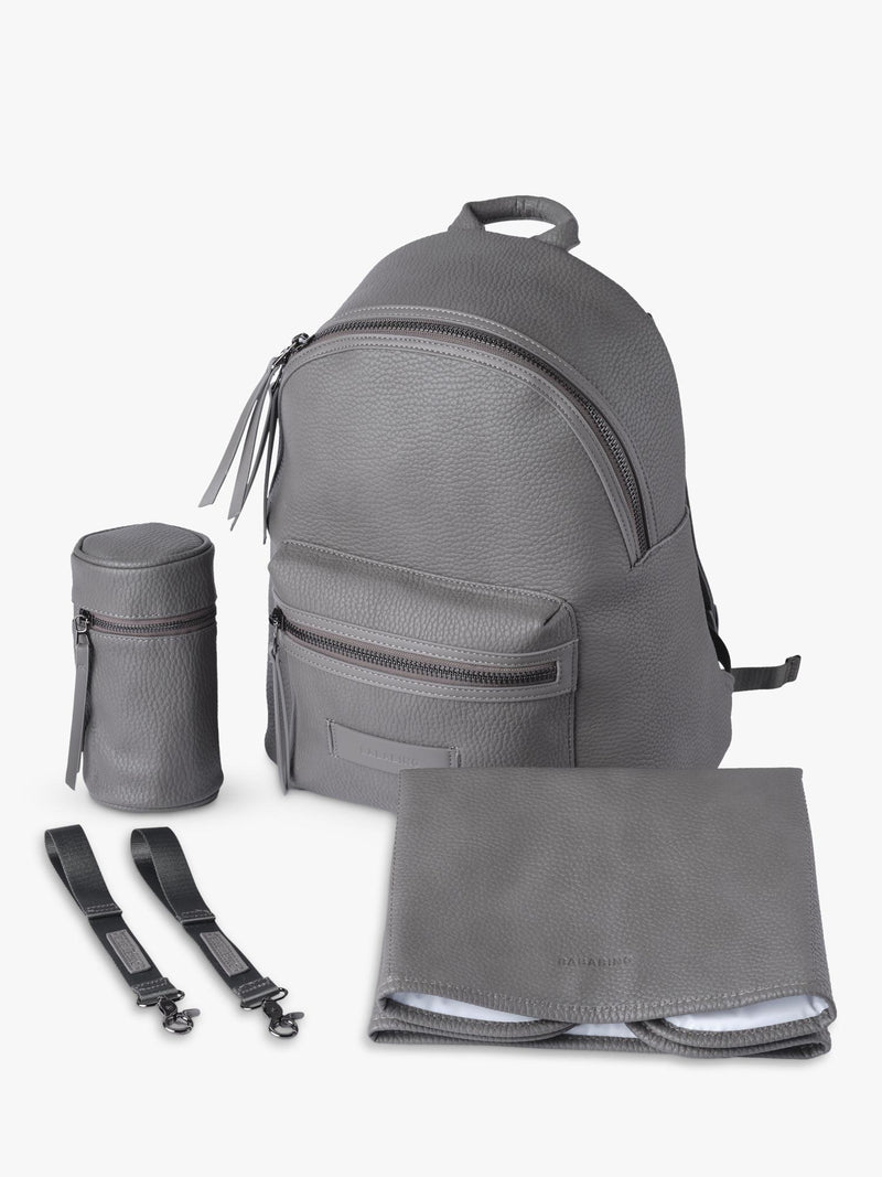 BabaBing! Luca vegan leather changing bag grey (British brand)