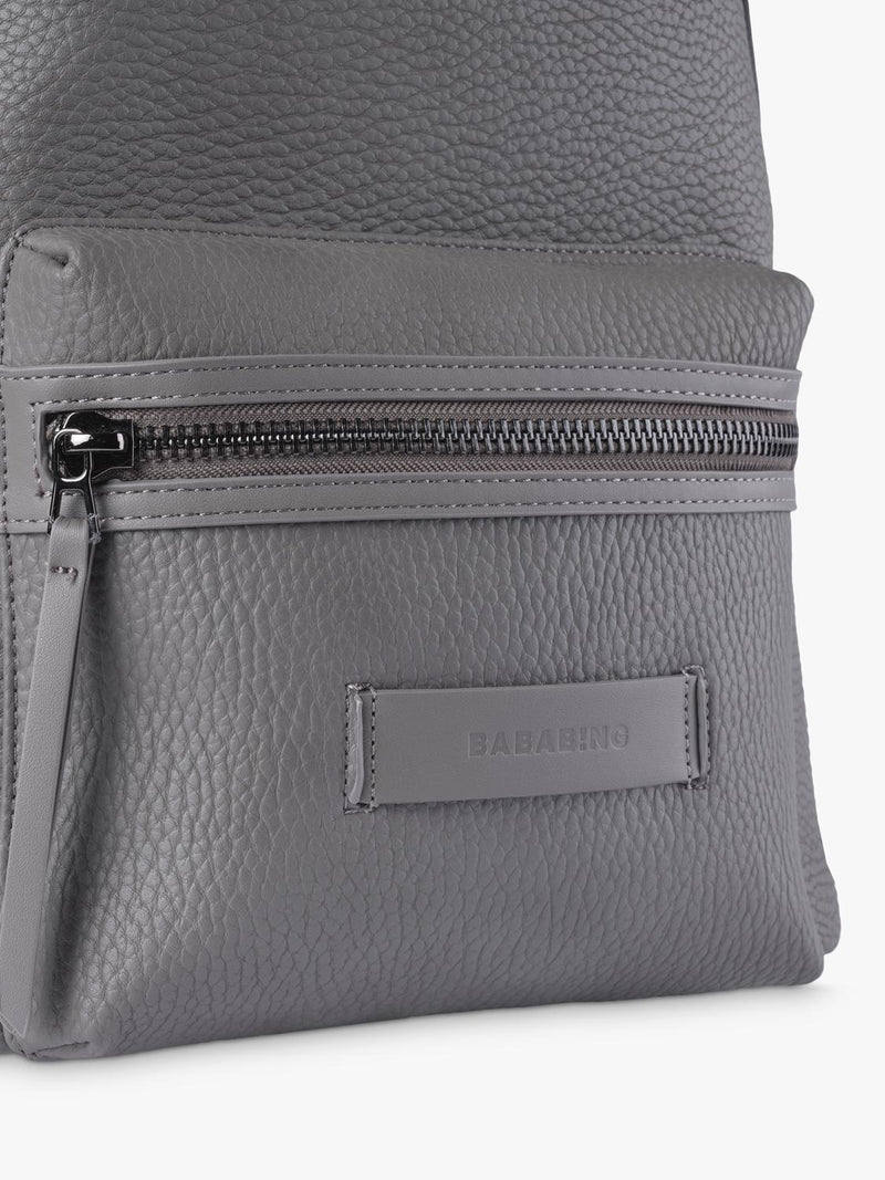 BabaBing! Luca vegan leather changing bag grey (British brand)