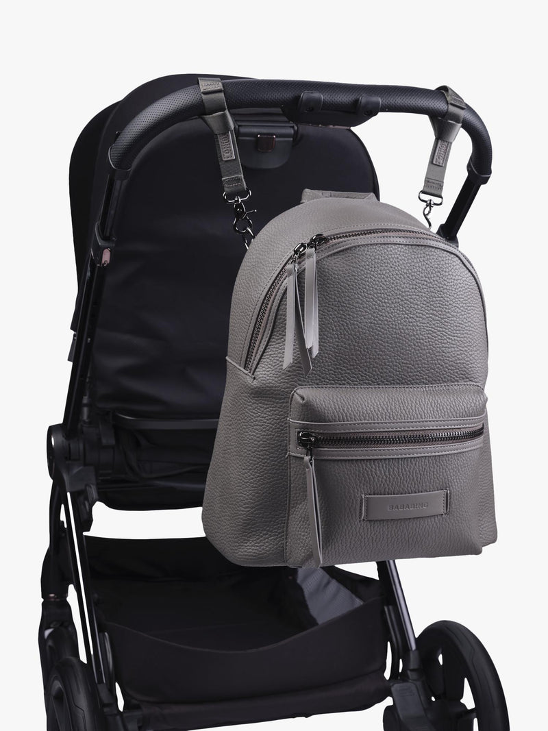 BabaBing! Luca vegan leather changing bag grey (British brand)