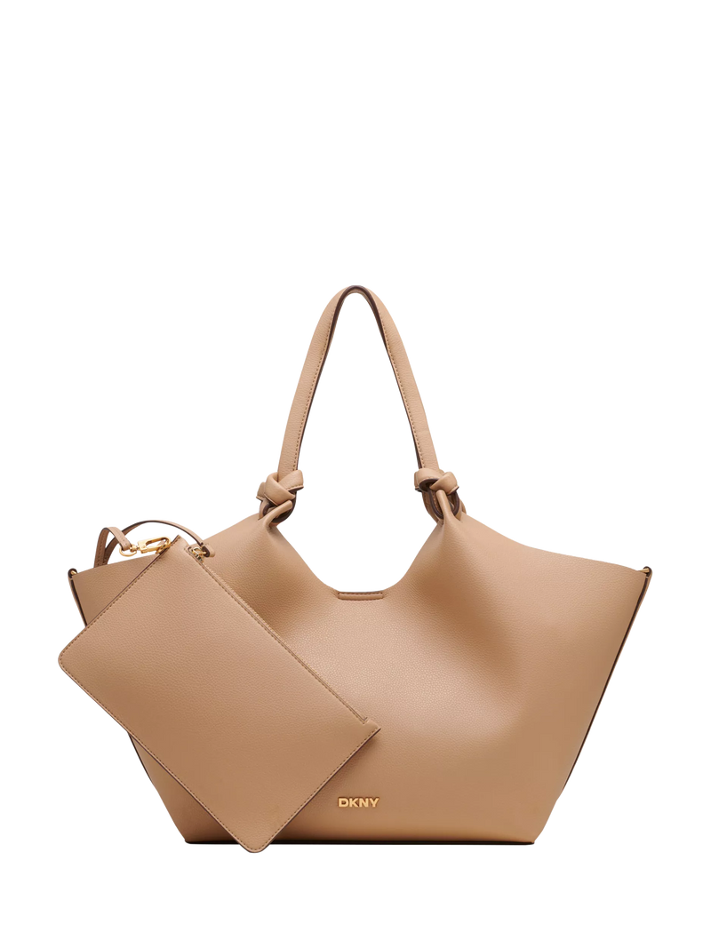 DKNY Paula medium commuter tote bag in faux leather - British product