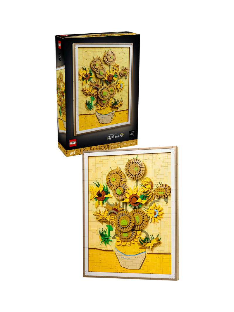 LEGO Art Vincent Van Gogh Sunflowers building set, imported from the UK