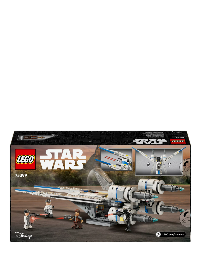 LEGO Star Wars Andor Rebel U-Wing Starfighter building toy set, UK version