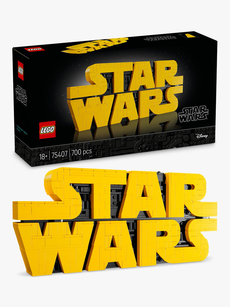 LEGO Star Wars 75407 Brick-Built Star Wars Logo Sign Set