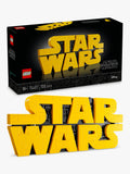 LEGO Star Wars brick-built logo sign building set, UK version