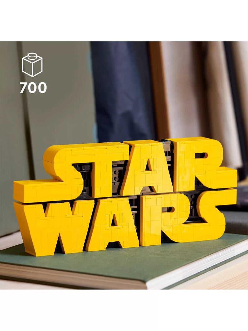 LEGO Star Wars brick-built logo sign building set, UK version