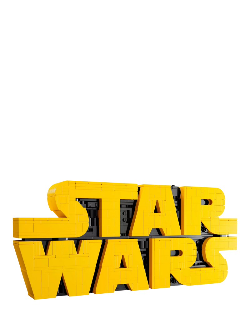 LEGO Star Wars brick-built logo sign building set, UK version