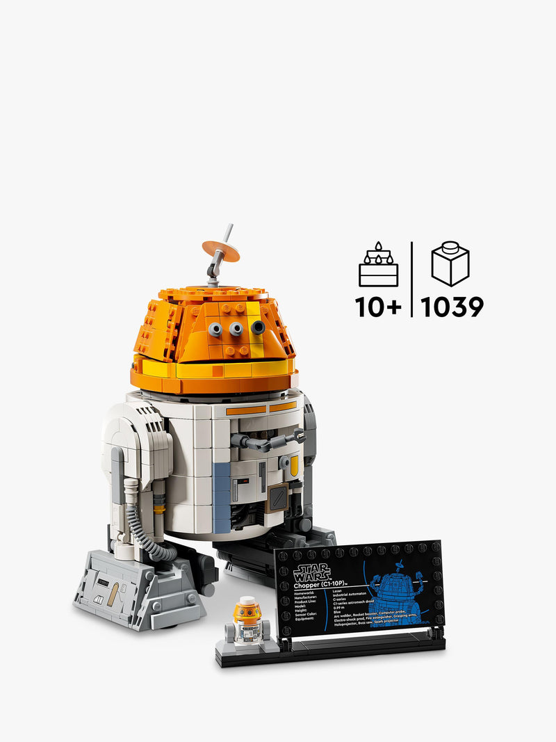 LEGO Star Wars Chopper C1-10P astromech droid building set 1039 pieces, UK version