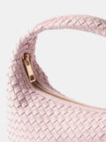 Mint Velvet woven leather knot handle bag pink (British brand)