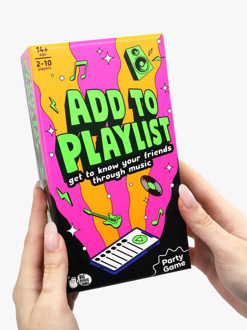 Big Potato Add To Playlist party game box (British brand)