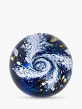 Caithness glass Milky Way paperweight blue, UK version