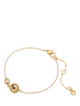 John Lewis kate spade new york Cubic Zirconia Interlink Chain Bracelet Clear Two Tone- Buy online at McGrocer