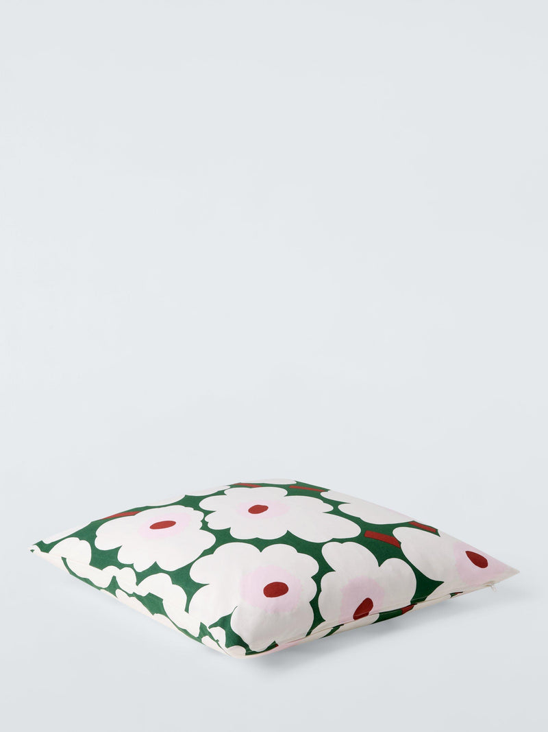 Marimekko Unikko cushion green 50x50cm, imported from the UK