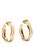 kate spade new york sculptural hoop earrings gold toned, UK version
