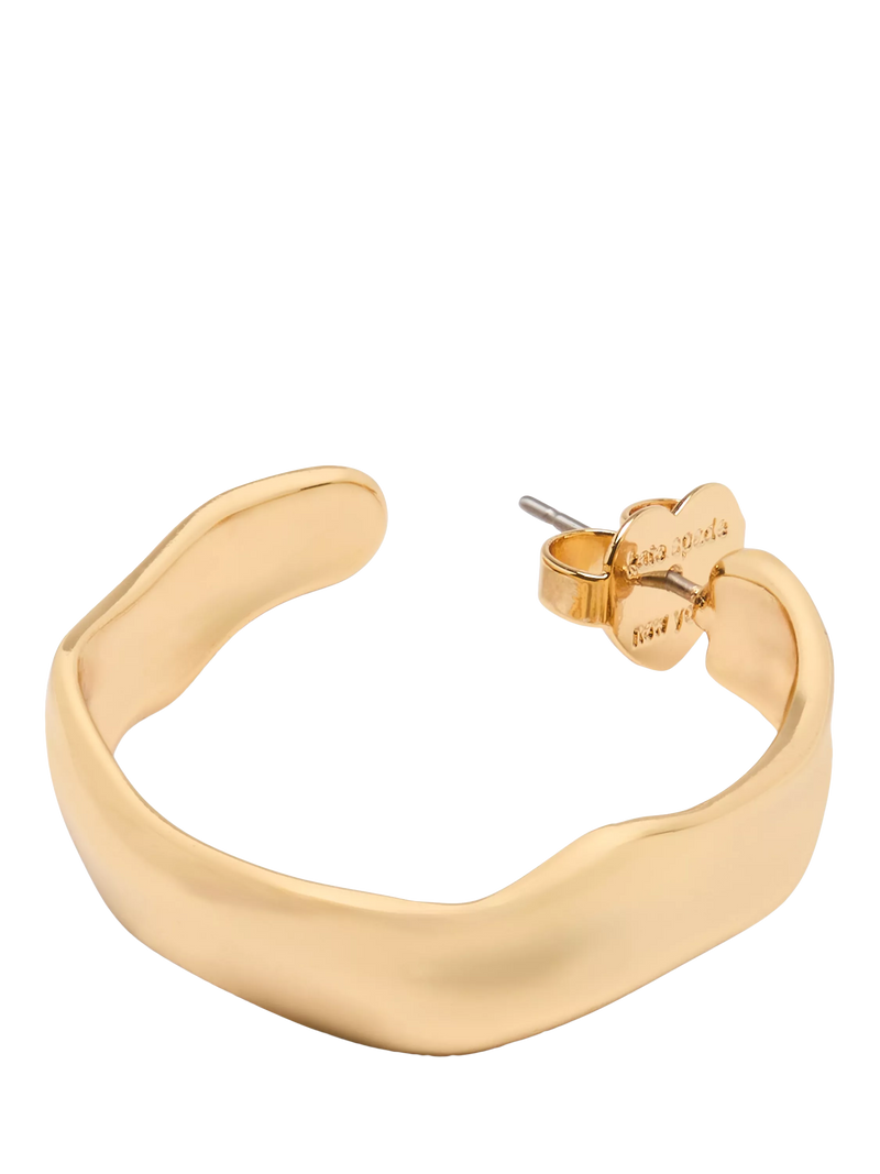 kate spade new york sculptural hoop earrings gold toned, UK version