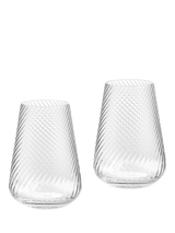 John Lewis Vera Wang Swirl Crystal Glass Highball Glasses, Set of 2, 440ml- Buy online at McGrocer