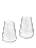 Vera Wang Swirl crystal highball glasses set of 2 440ml, imported from the UK