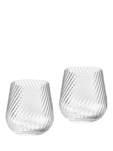John Lewis Vera Wang Swirl Crystal Glass Tumbler Set of 2, 365ml- Buy online at McGrocer