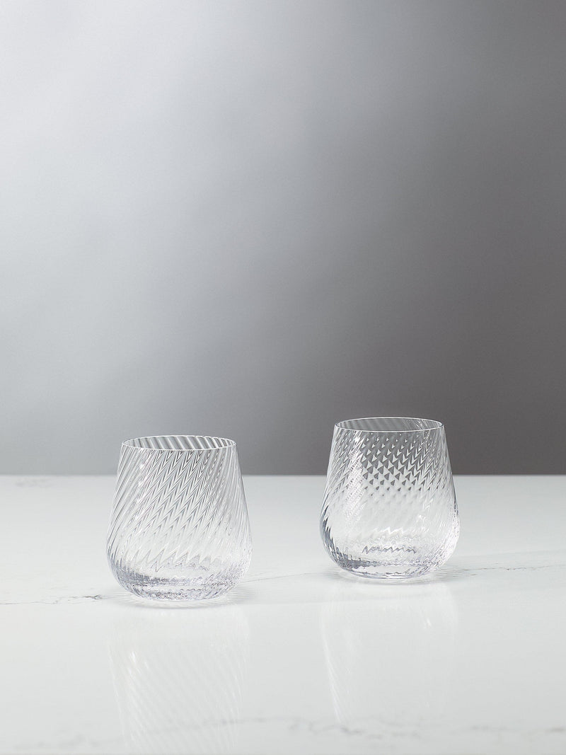 Vera Wang crystal glass tumbler set of 2 365ml - British product