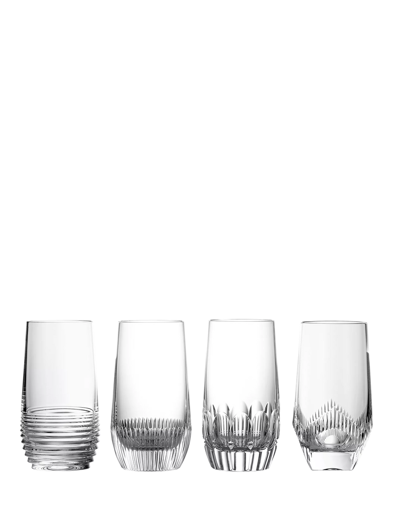 Waterford Crystal clear cut glass highball, 430ml (British brand)