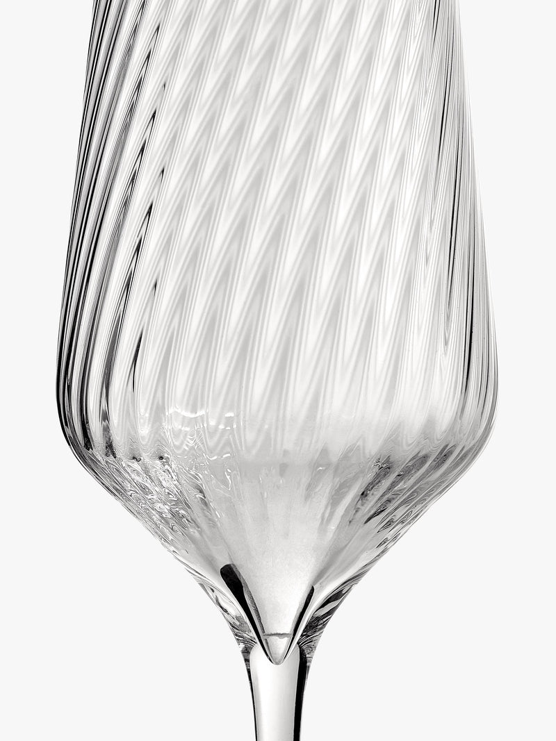 Vera Wang Swirl Crystal champagne flutes 270ml, imported from the UK