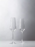 Vera Wang Swirl Crystal champagne flutes 270ml, imported from the UK