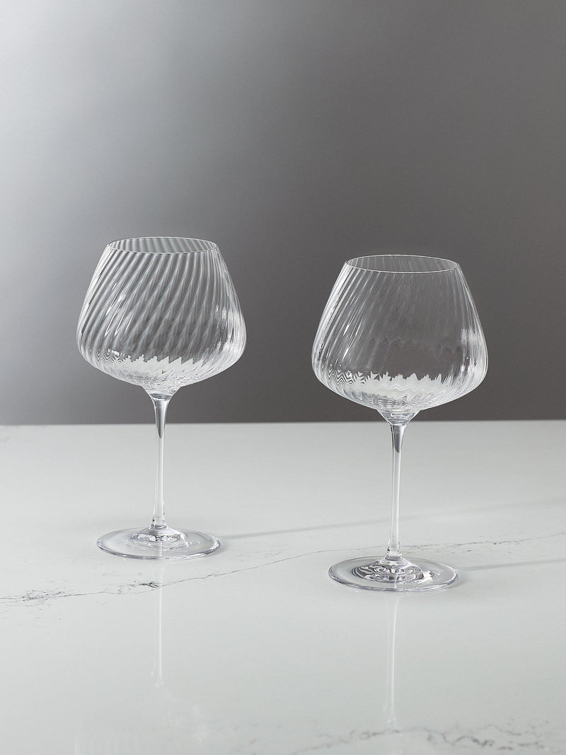 Vera Wang Swirl crystal wine glasses set of 2 690ml, UK version