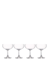 John Lewis Clear Crystal Coupe Cocktail Glass Set of 4, 280ml- Buy online at McGrocer