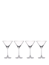 John Lewis Set of 4 Crystal Martini Cocktail Glasses, 210ml, Clear- Buy online at McGrocer