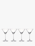 Set of four Waterford crystal martini glasses, 210ml capacity (British brand)