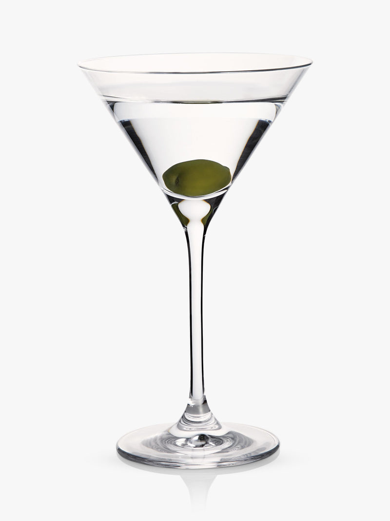 Set of four Waterford crystal martini glasses, 210ml capacity (British brand)