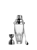 Waterford cut glass cocktail shaker set with accessories, 710ml - British product