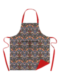 Museums & Galleries organic cotton apron with William Morris Strawberry Thief print (British brand)