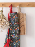 Museums & Galleries organic cotton apron with William Morris Strawberry Thief print (British brand)