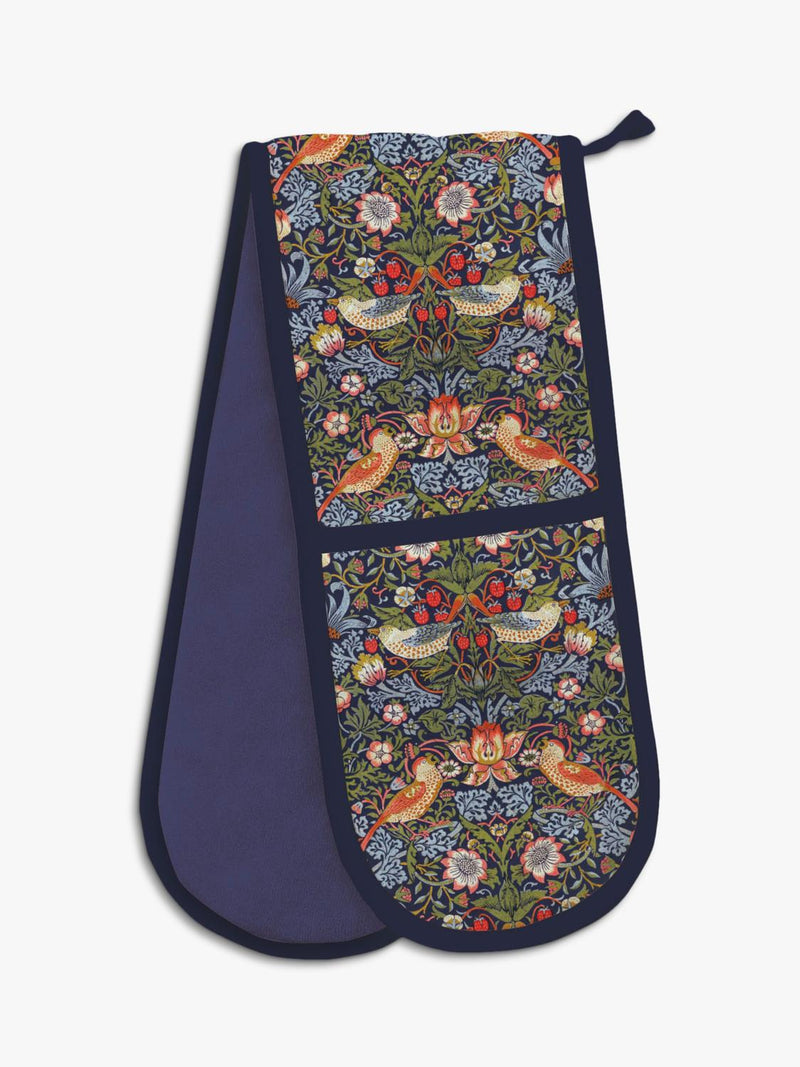 William Morris Strawberry Thief oven gloves organic cotton - British product