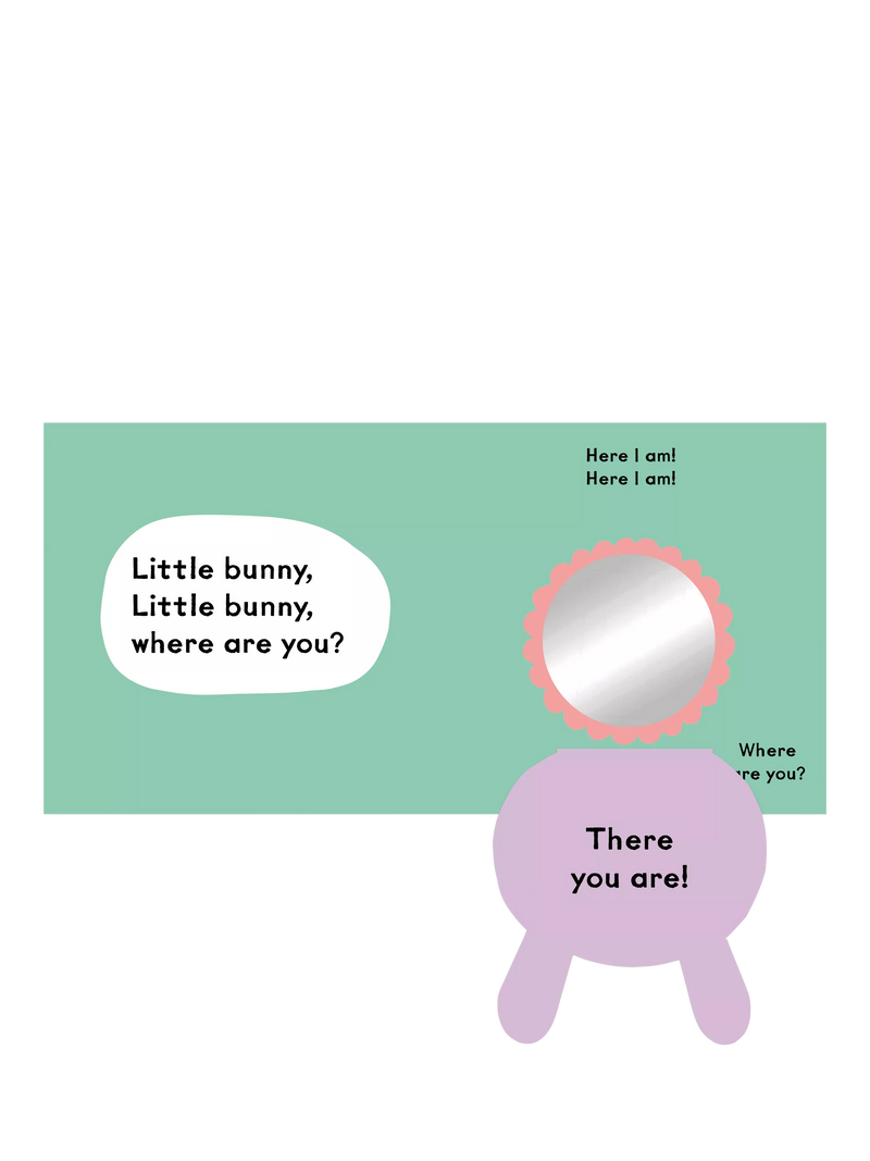 Nosy Crow Little Bunny board book with mirror flaps (British brand)