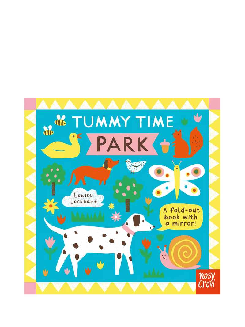 Nosy Crow concertina tummy time baby book with mirror - British product