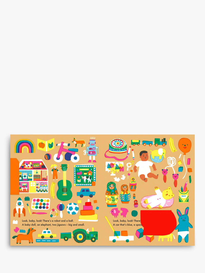 Nosy Crow baby board book with lift-the-flap, imported from the UK
