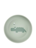 Done by Deer Foodie Croc anti-slip bowl in green - British product
