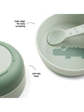Done by Deer Foodie Croc anti-slip bowl in green - British product