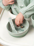 Done by Deer Foodie Croc anti-slip bowl in green - British product