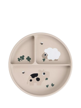 John Lewis Done by Deer Stick Stay Tiny Farm Compartment Suction Plate 18cm- Buy online at McGrocer