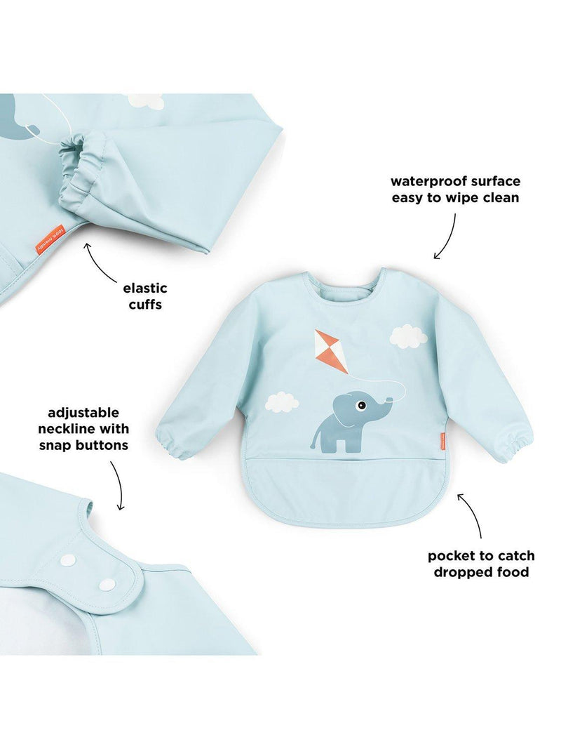 Done by Deer Long Sleeve Pocket Bib Elphee Motif - British product