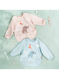 Done by Deer Long Sleeve Pocket Bib Elphee Motif - British product