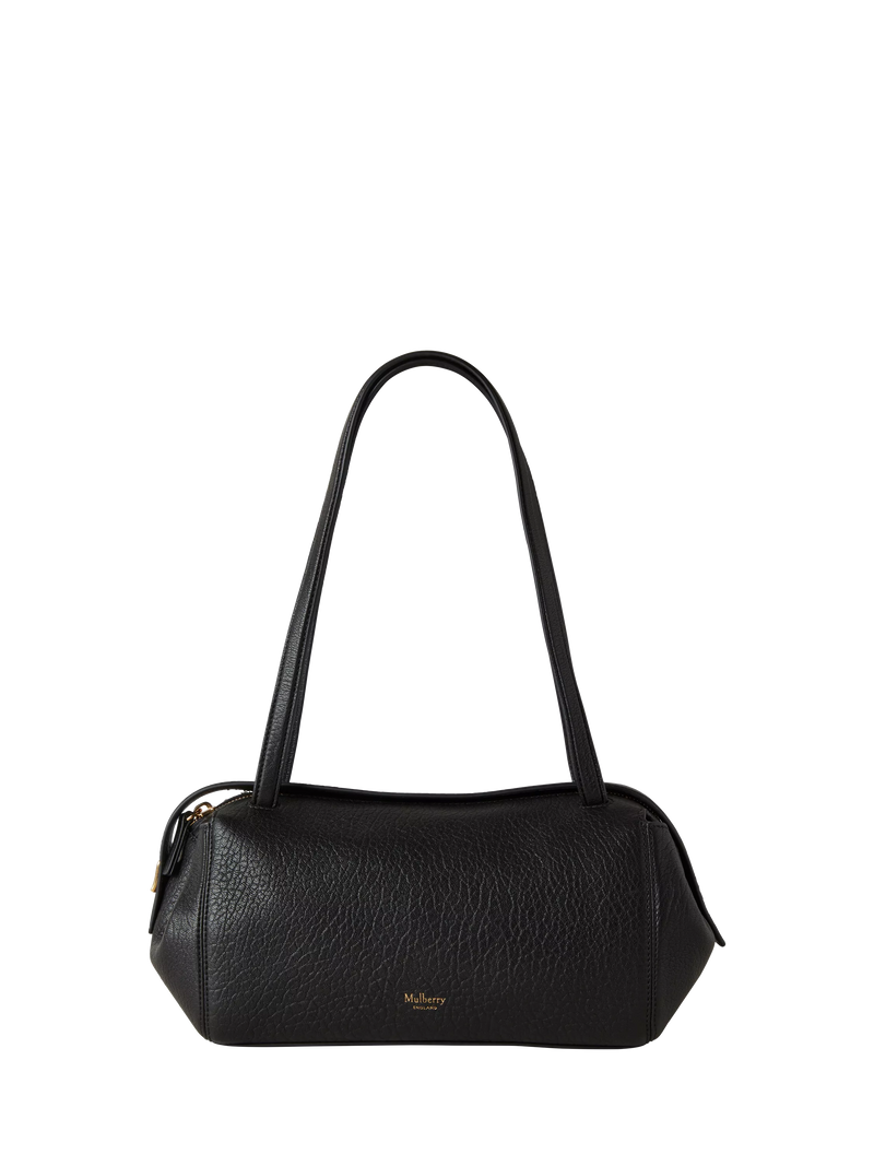 Mulberry Meadow Small Leather Hobo Bag, Black