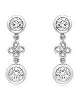 Harrods Boodles Platinum and Diamond Beach Earrings- Buy online at McGrocer