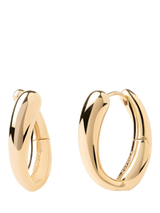 John Lewis PDPAOLA 18ct Gold Plated Twisted Hoop Earrings, Yellow Gold- Buy online at McGrocer