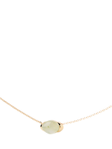 John Lewis PDPAOLA 18ct Gold Plated Prehnite Oval Pendant Necklace, Yellow Gold, 40-50cm- Buy online at McGrocer