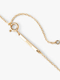 PDPAOLA gold plated prehnite oval necklace 40-50cm (British brand)