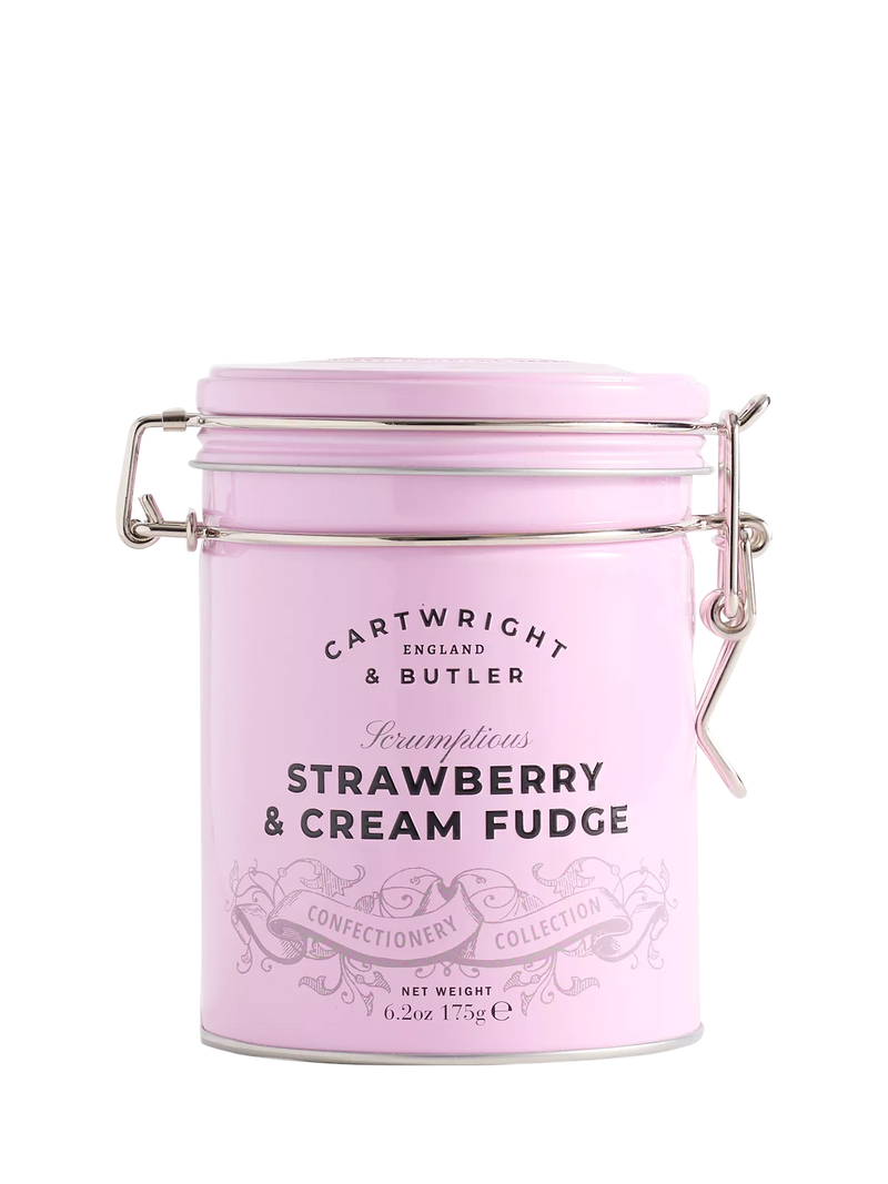 Cartwright & Butler strawberry clotted cream fudge 175g - British product