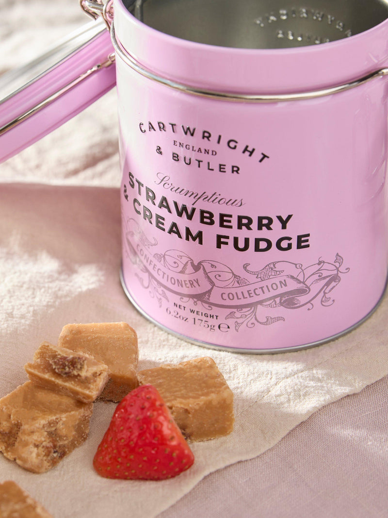 Cartwright & Butler strawberry clotted cream fudge 175g - British product